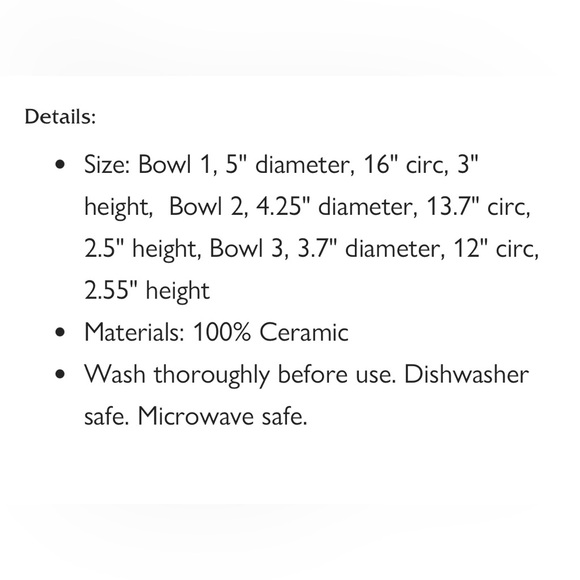 Stackable Black & White Bowl Set - Picture 2 of 4